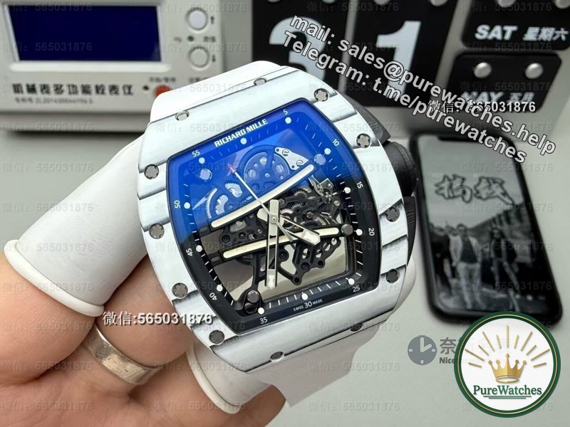 A replica artifact that subverts market perception! Detailed analysis of ZF RM061 white runway watch, more stunning than the original