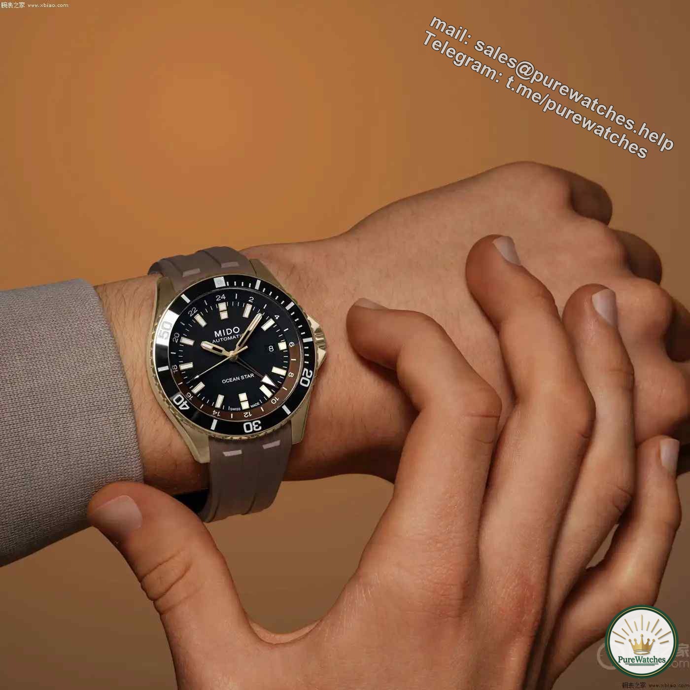Swiss Mido Navigator dual time zone gold watch is launched! 80 hours long power + 200 meters waterproof, a must-have for retro fashionistas!