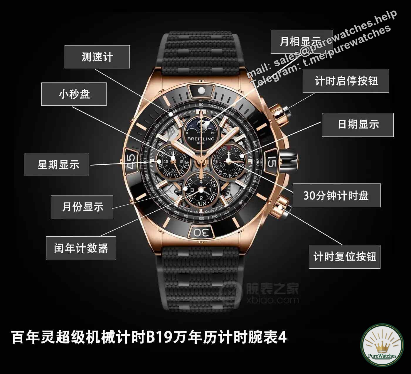 Hold it from aviation to deep sea! Breitling 140th Anniversary Commemorative Watch Actual Measurement: 96 hours of power reserve + full-function perpetual calendar!