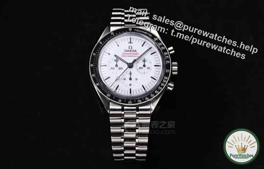 Who said that moon landing watches can only have black dials? The Omega Speedmaster White Edition is here! Stepped dial + red needle design, a must-have for retro gamers