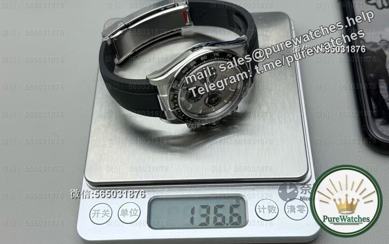 In-depth review of VS factory gray rubber Daytona: How strong is the counterweight + Dandong 4131 movement?