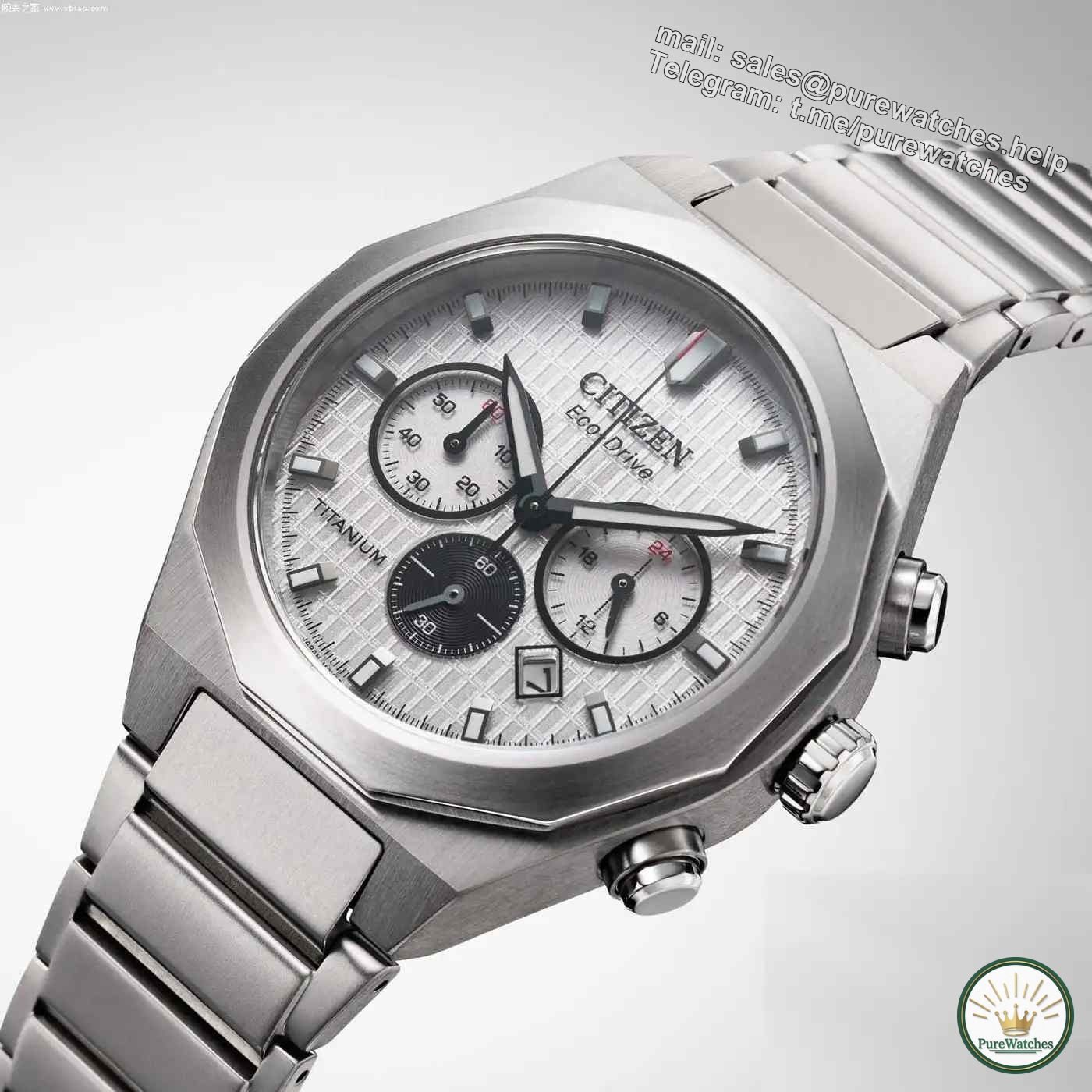 Photodynamic ceiling! Citizen’s new Schubert titanium chronograph, available in four colors, beats mechanical watches instantly!