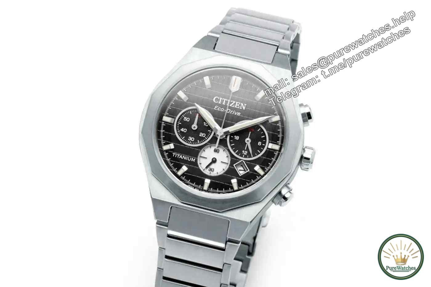 Photodynamic ceiling! Citizen’s new Schubert titanium chronograph, available in four colors, beats mechanical watches instantly!