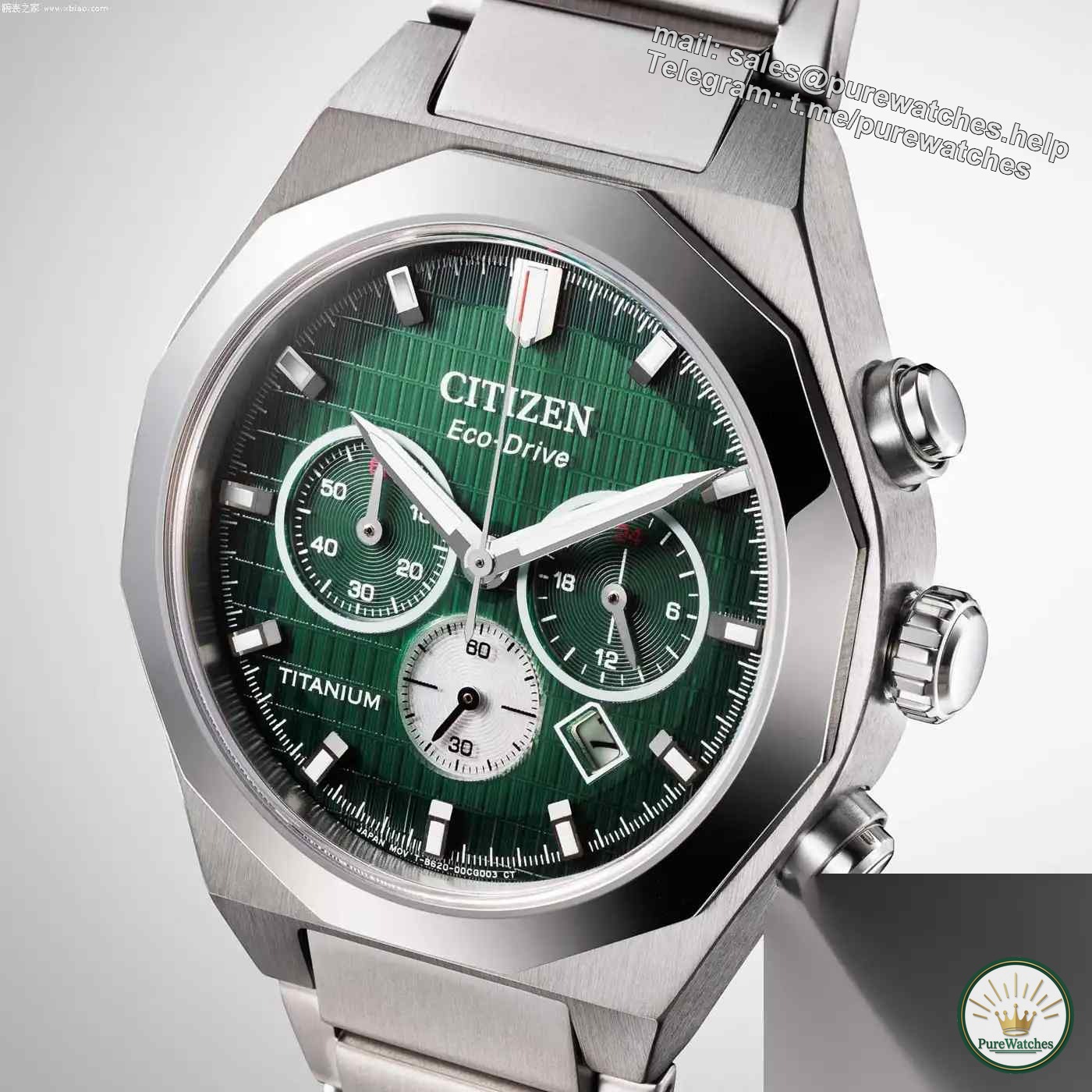 Photodynamic ceiling! Citizen’s new Schubert titanium chronograph, available in four colors, beats mechanical watches instantly!