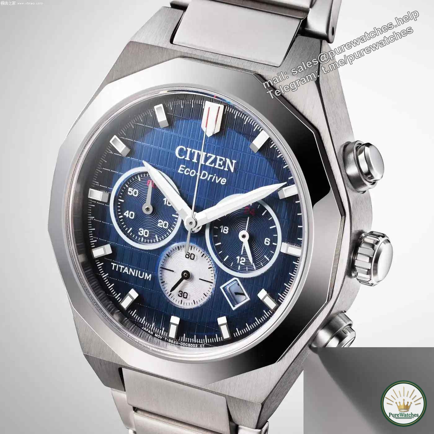Photodynamic ceiling! Citizen’s new Schubert titanium chronograph, available in four colors, beats mechanical watches instantly!
