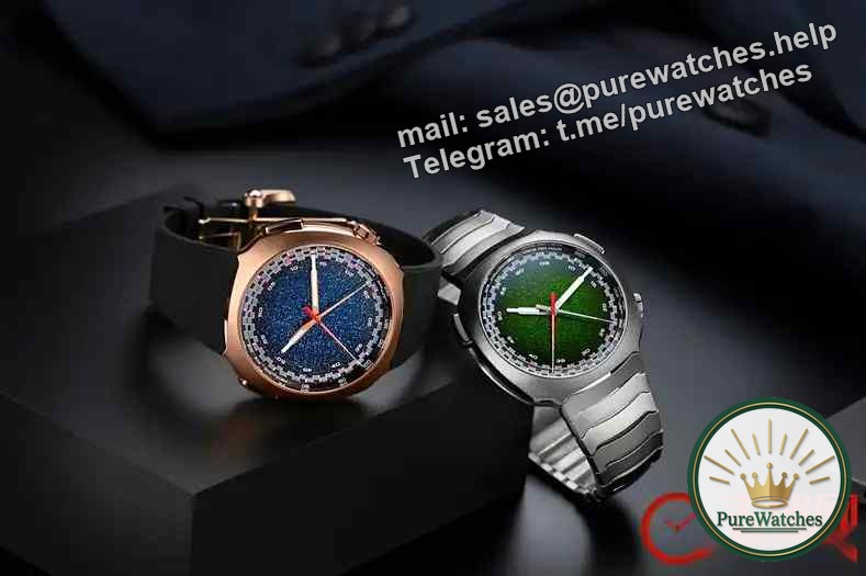 The ultimate gift for dad! H. Moser & Cie. Frost Chronograph, red gold/stainless steel dual version debuts!