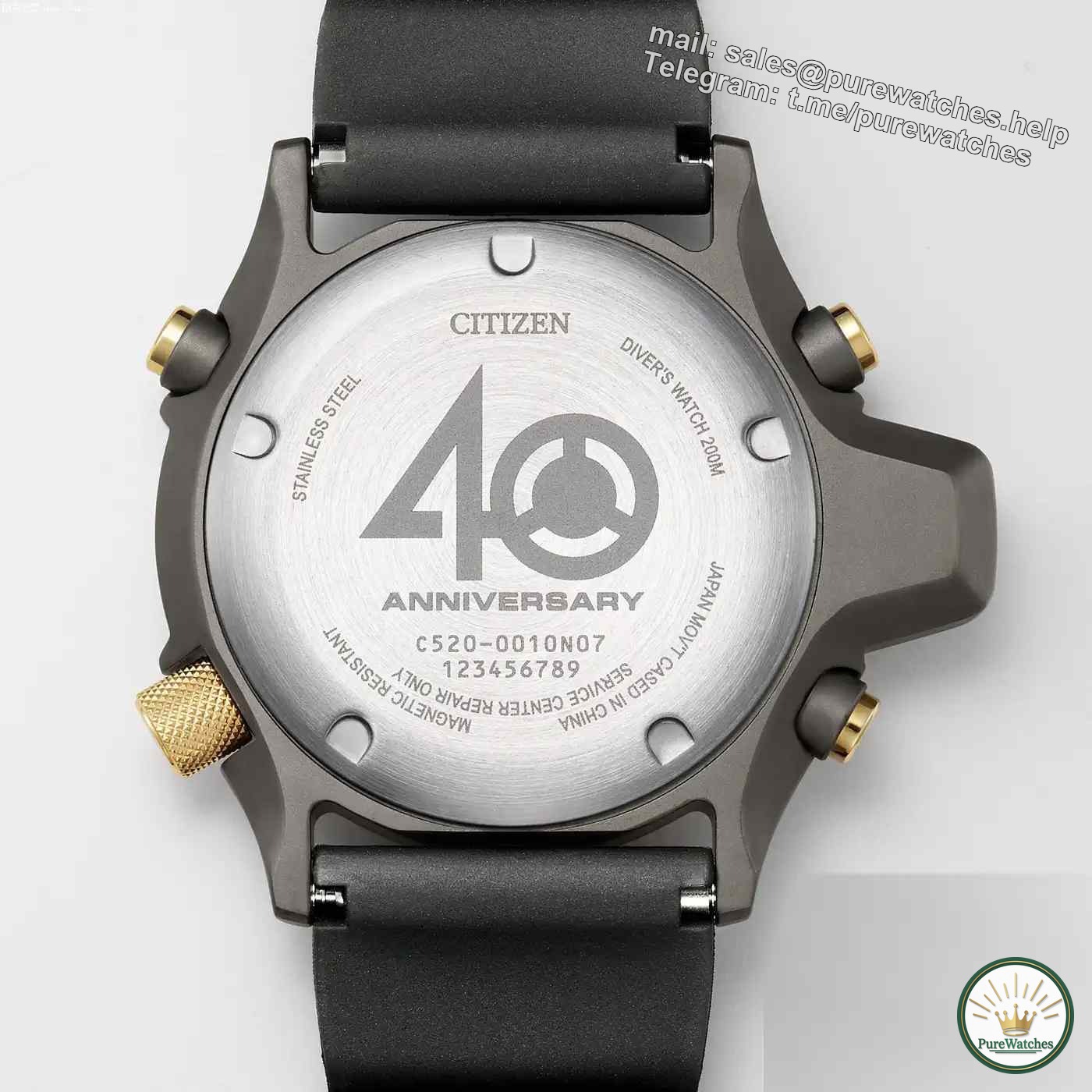 A must-have for dive watch fans! Citizen 40th anniversary commemorative model, ISO certification + 2 years of battery life