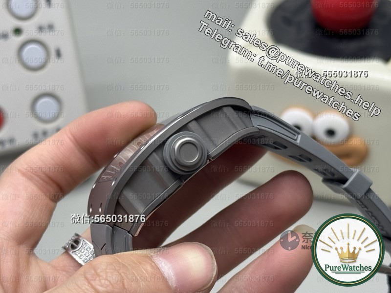 ZF factory RM055 gray ceramic titanium shell version in-depth review, low-key luxury “fragrant gray” aesthetics!