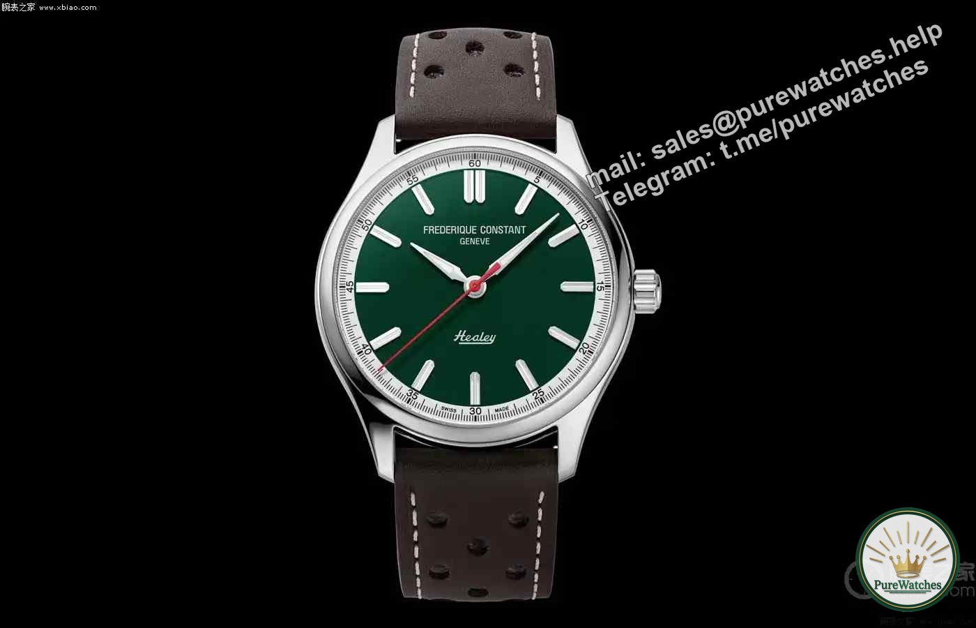 The most handsome racing watch in 2025! Frederique Constant Healey co-branded model, the red second hand + retro logo are so eye-catching