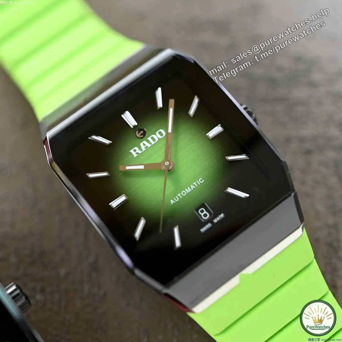 40th Anniversary Renewal! Rado radar watch summer three-color gradient disc, anti-magnetic movement + 72 hours power reserve!