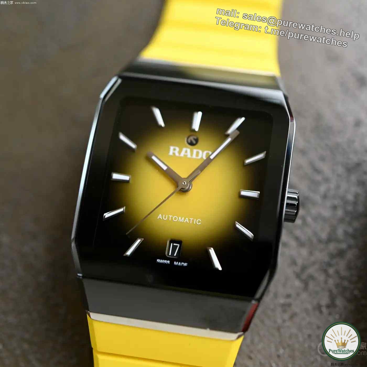 40th Anniversary Renewal! Rado radar watch summer three-color gradient disc, anti-magnetic movement + 72 hours power reserve!