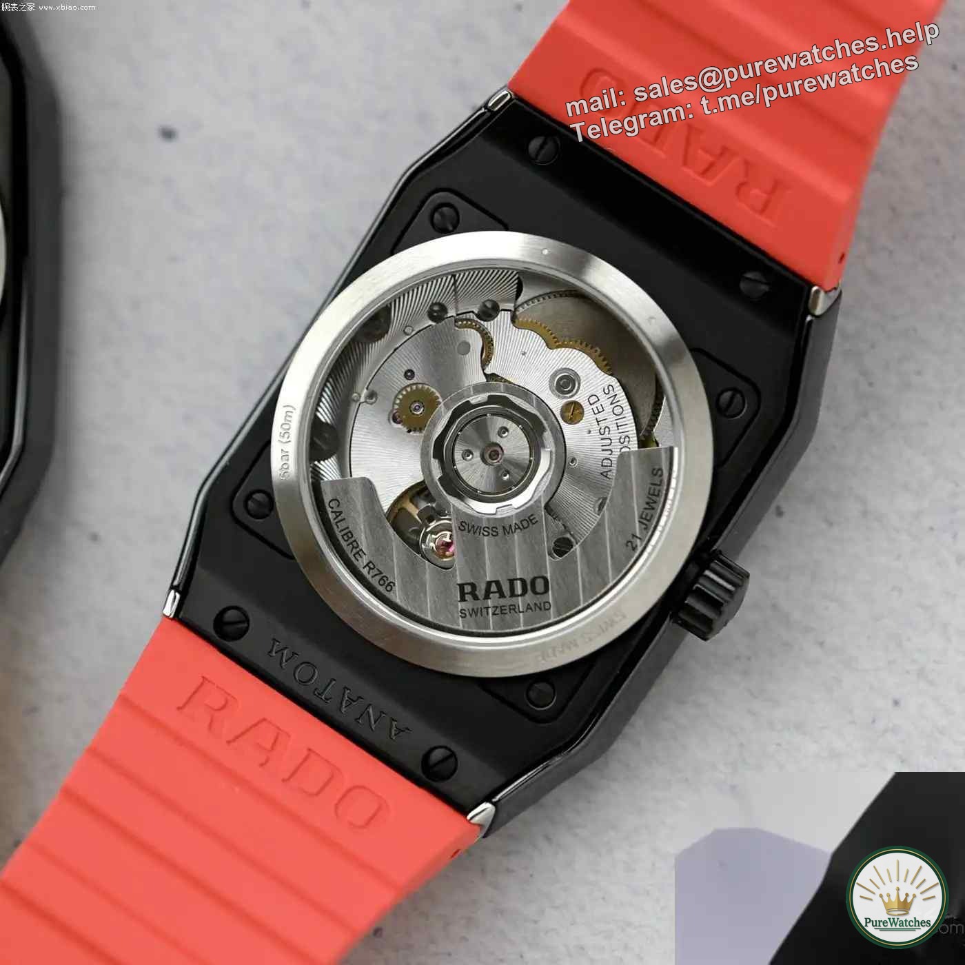 40th Anniversary Renewal! Rado radar watch summer three-color gradient disc, anti-magnetic movement + 72 hours power reserve!