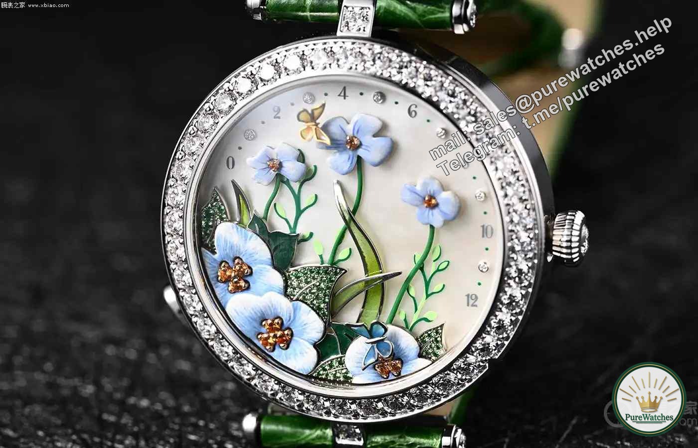 Can’t afford it but must know! Van Cleef & Arpels animated watch, butterfly chimes + petals swaying so dreamy