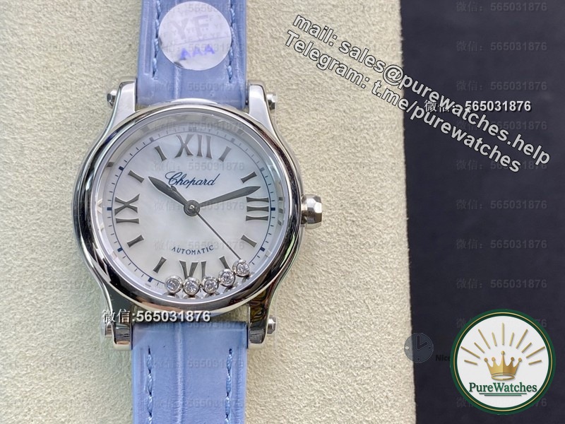 Give your girlfriend a gift without breaking the bank! Recommended YF Factory Happy Diamond Replica Watch, elegant and versatile and can express love