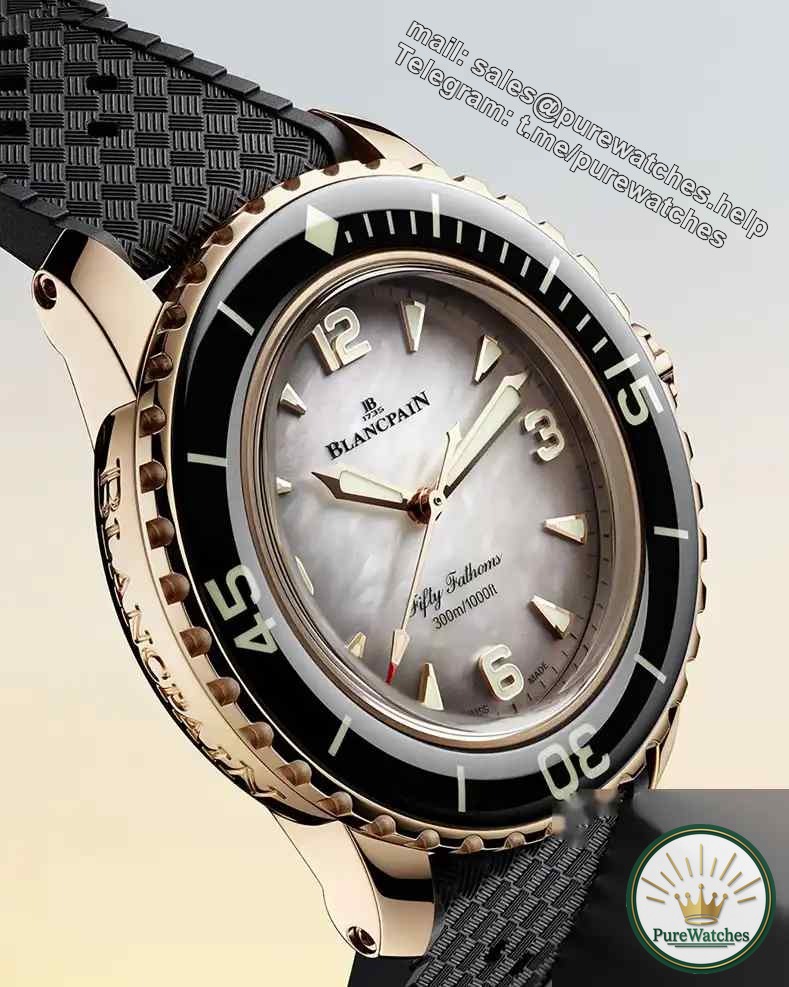 290th anniversary gift! Blancpain’s first 38mm women’s fifty fathoms, the mother-of-pearl dial is breathtakingly beautiful