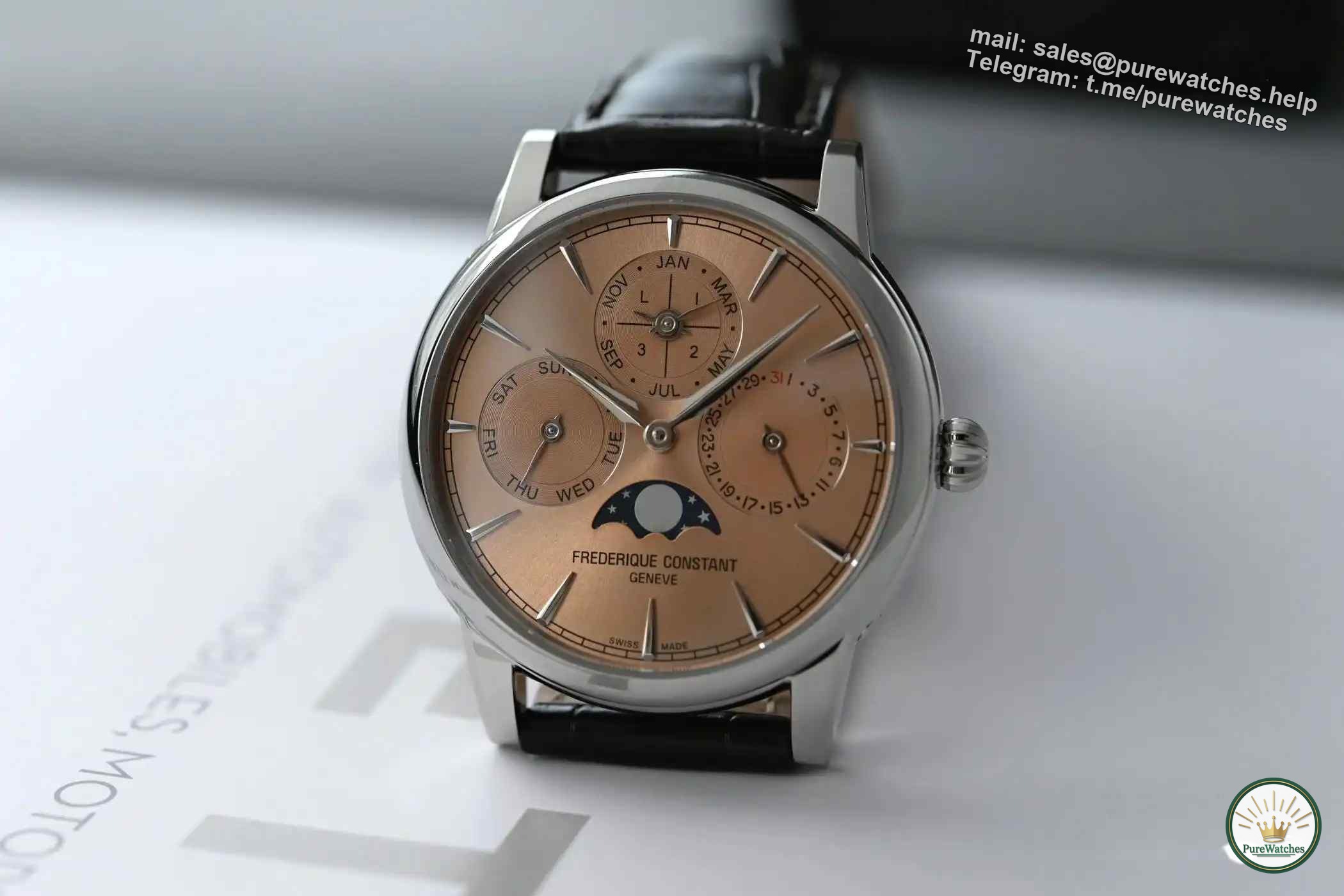 Less than $10,000! Frederique Constant 2025 Salmon Pink Perpetual Calendar Watch, how can big brands survive with this configuration?