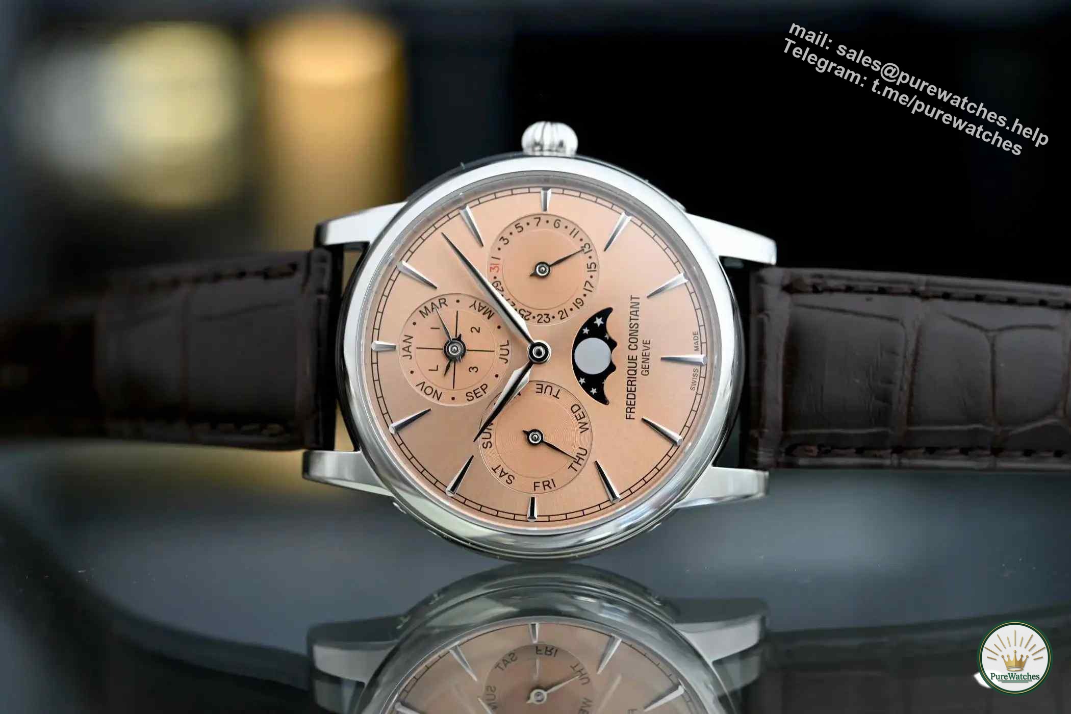 Less than $10,000! Frederique Constant 2025 Salmon Pink Perpetual Calendar Watch, how can big brands survive with this configuration?