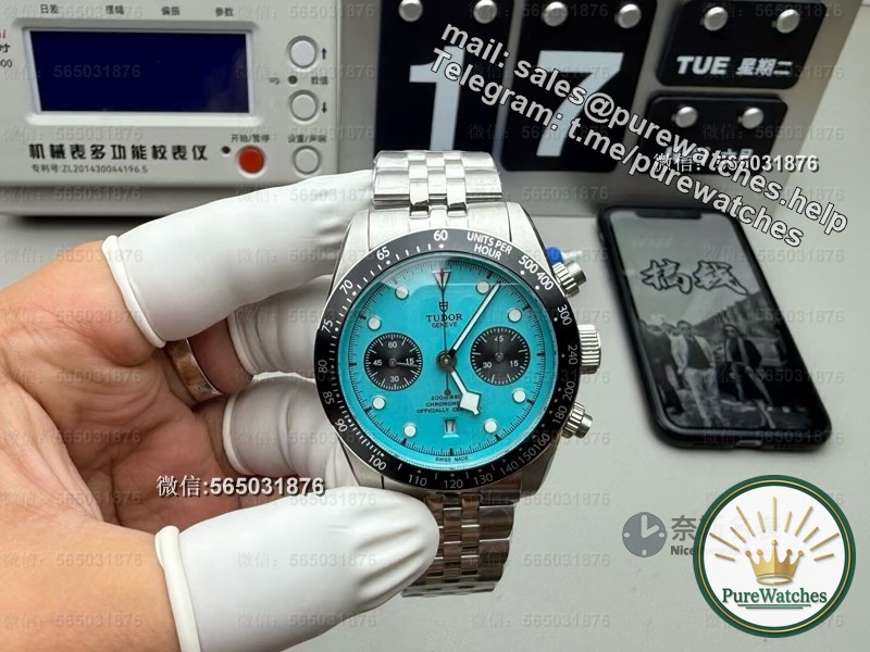 Jay Chou’s same style is here! BLS factory Tudor Flamingo Blue actual test, the snowflake needle is too pink