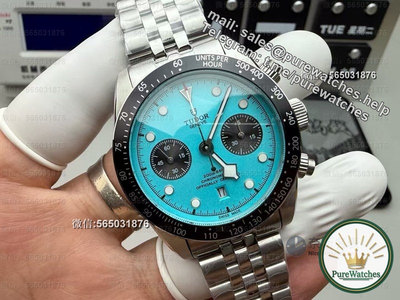 Jay Chou’s same style is here! BLS factory Tudor Flamingo Blue actual test, the snowflake needle is too pink