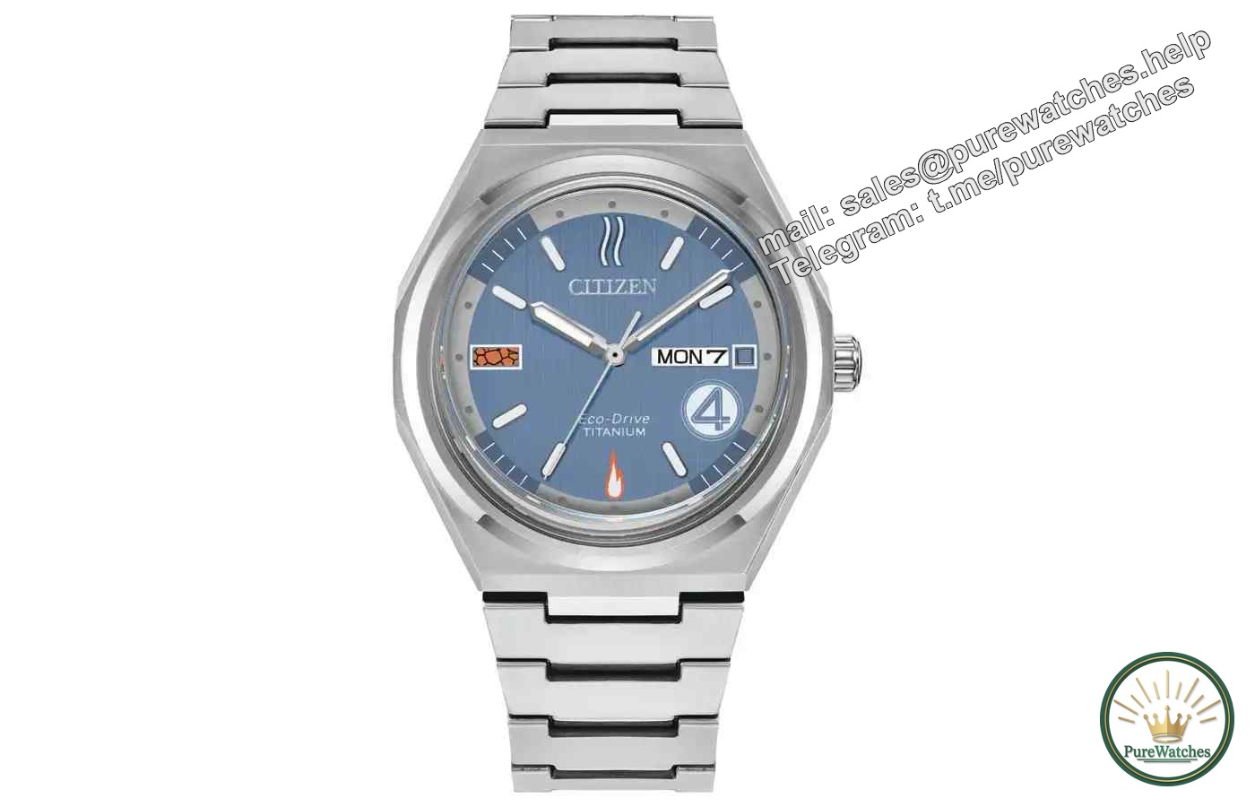5 times harder than steel yet 40% lighter! Citizen’s Fantastic Four watch, the hero’s standard model, will be on sale this summer!
