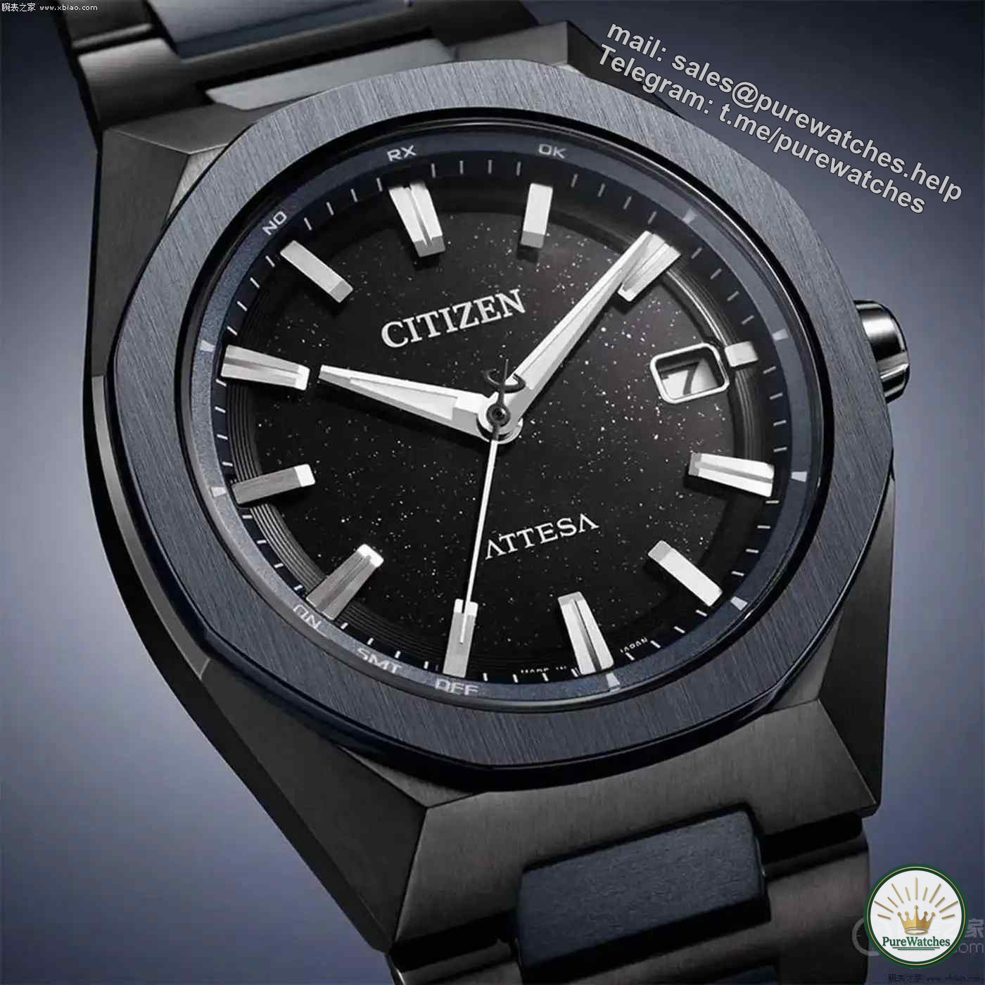 New work on space aesthetics! Citizen Blue Universe limited edition watch, the DLC coating is breathtakingly beautiful!