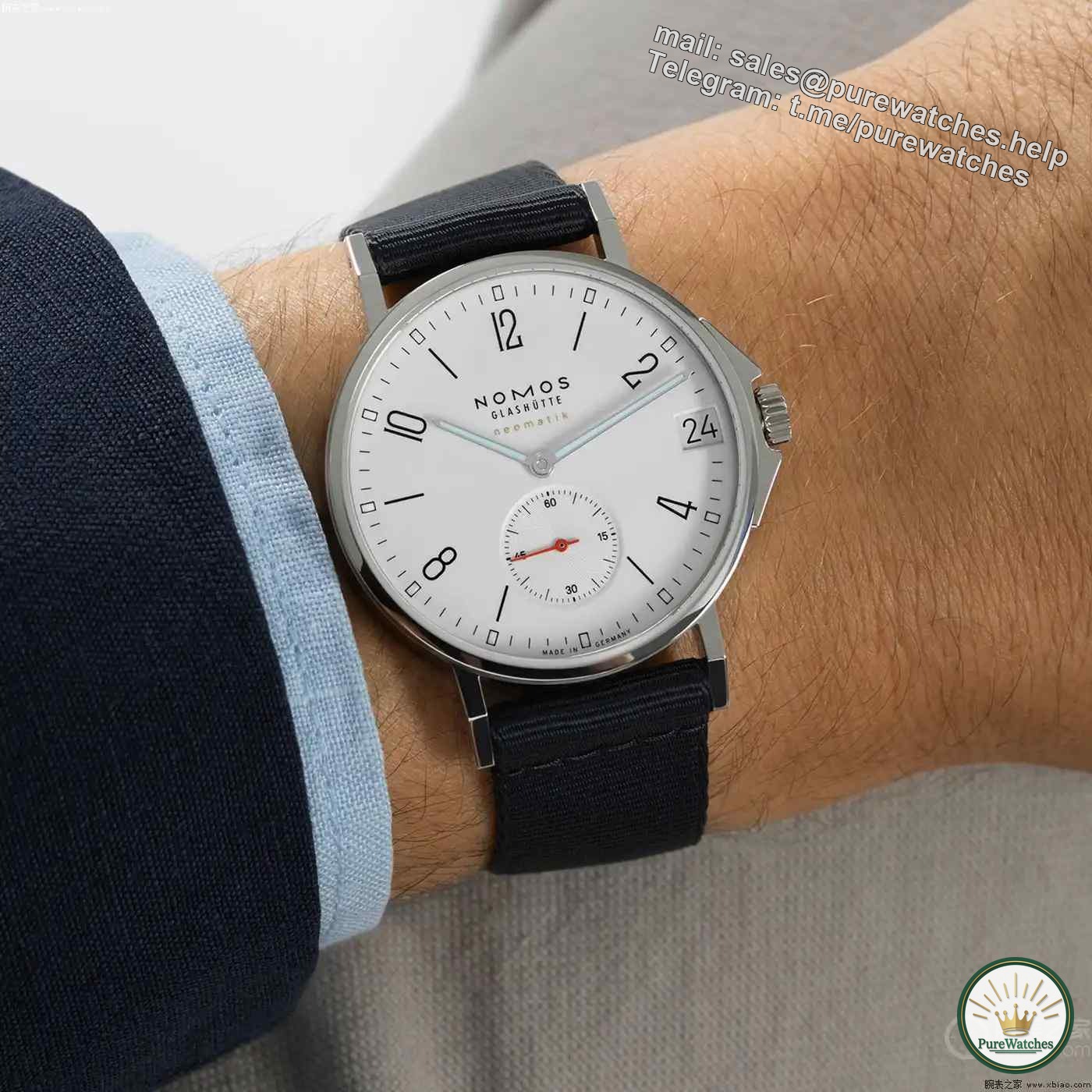 Mechanical watches are as good as the ceiling! Nomos nautical white disk experience: This light blue pointer is too poisonous!