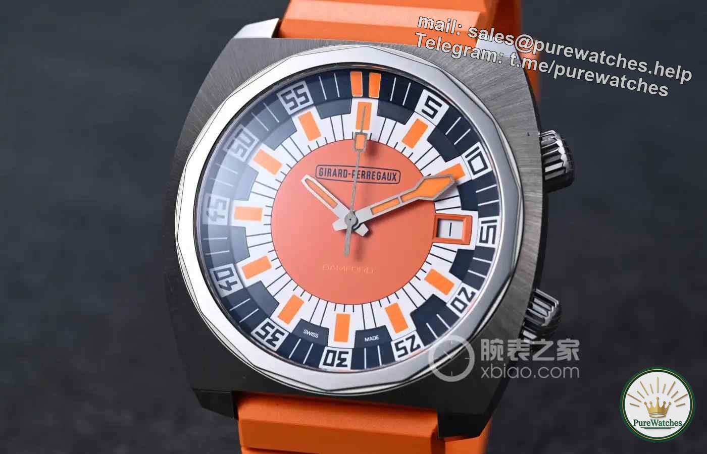 A must-try for retro fans! Girard-Perregaux Deep Diver hands-on experience: This orange and blue color scheme instantly travels back to 1971!
