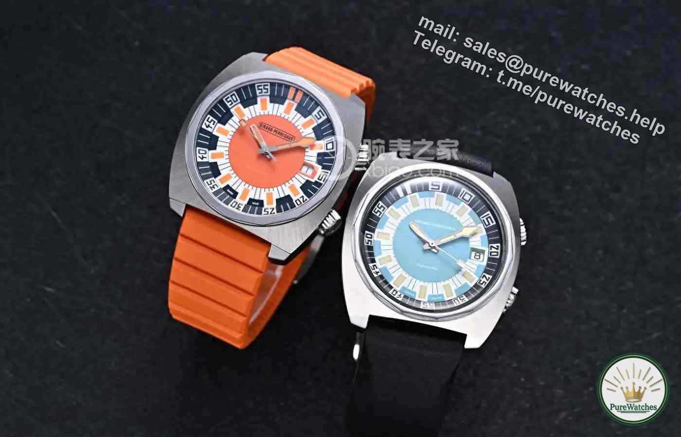 A must-try for retro fans! Girard-Perregaux Deep Diver hands-on experience: This orange and blue color scheme instantly travels back to 1971!