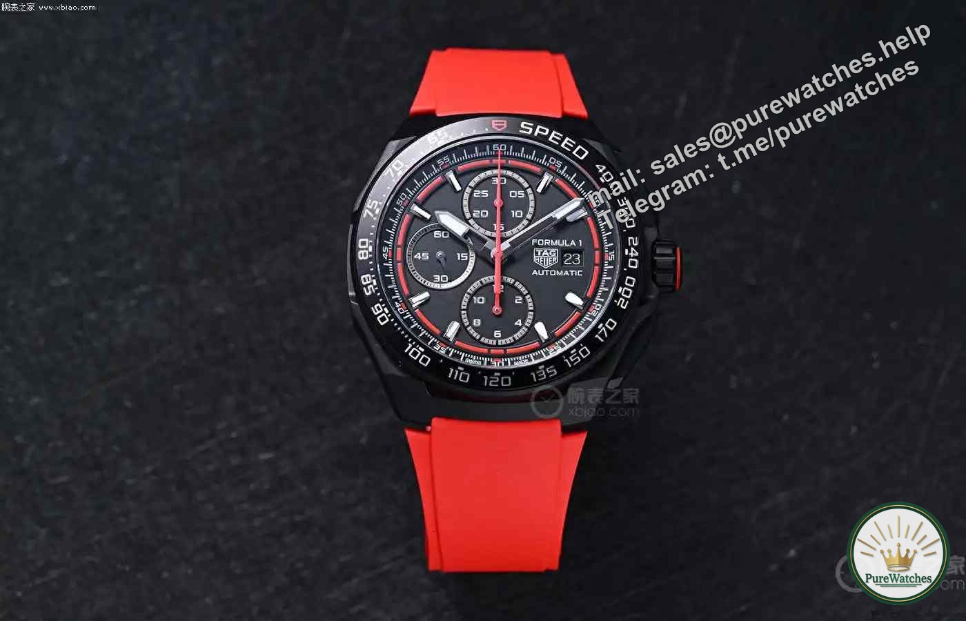 The same model as Red Bull Racing! TAG Heuer F1 Black and Red Chronograph Review: A mechanical beast full of racing genes