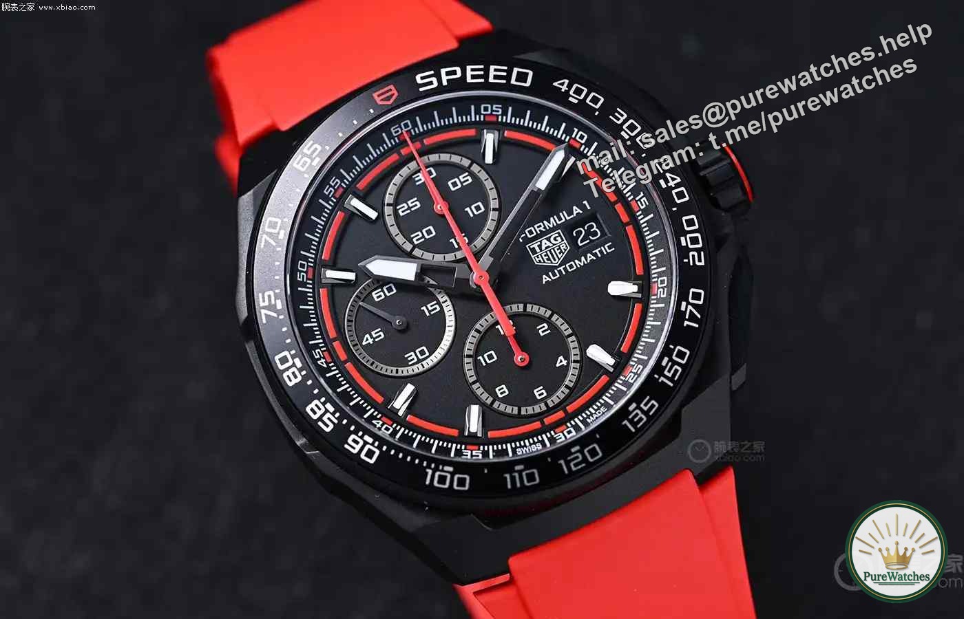 The same model as Red Bull Racing! TAG Heuer F1 Black and Red Chronograph Review: A mechanical beast full of racing genes