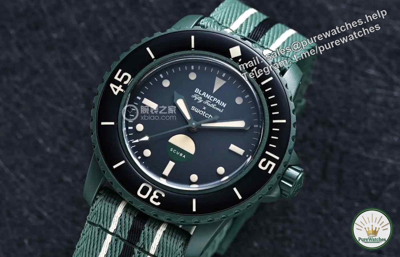 The out-of-stock king is here! Blancpain x Swatch’s latest joint model is now available: This green dial is breathtakingly beautiful