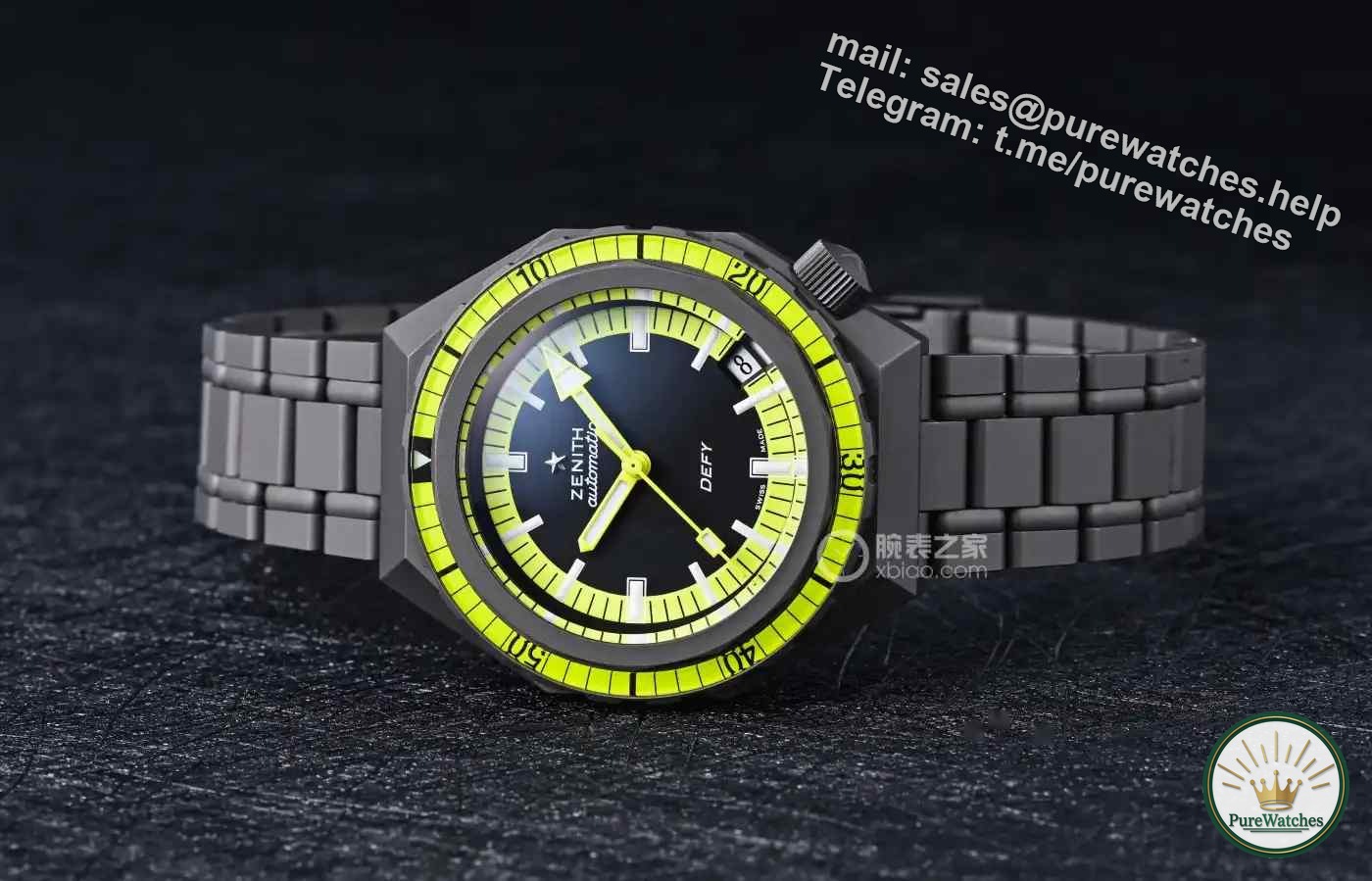The most worth buying replica watch in 2025! Zenith DEFY Diving Watch Analysis: This yellow bezel is too eye-catching