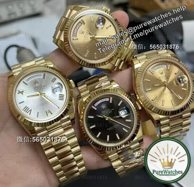 209 grams of perfect weight! RC factory counterweighted version of Day-Date (DD for short) Heng commented: This is the real ‘gold watch’ experience