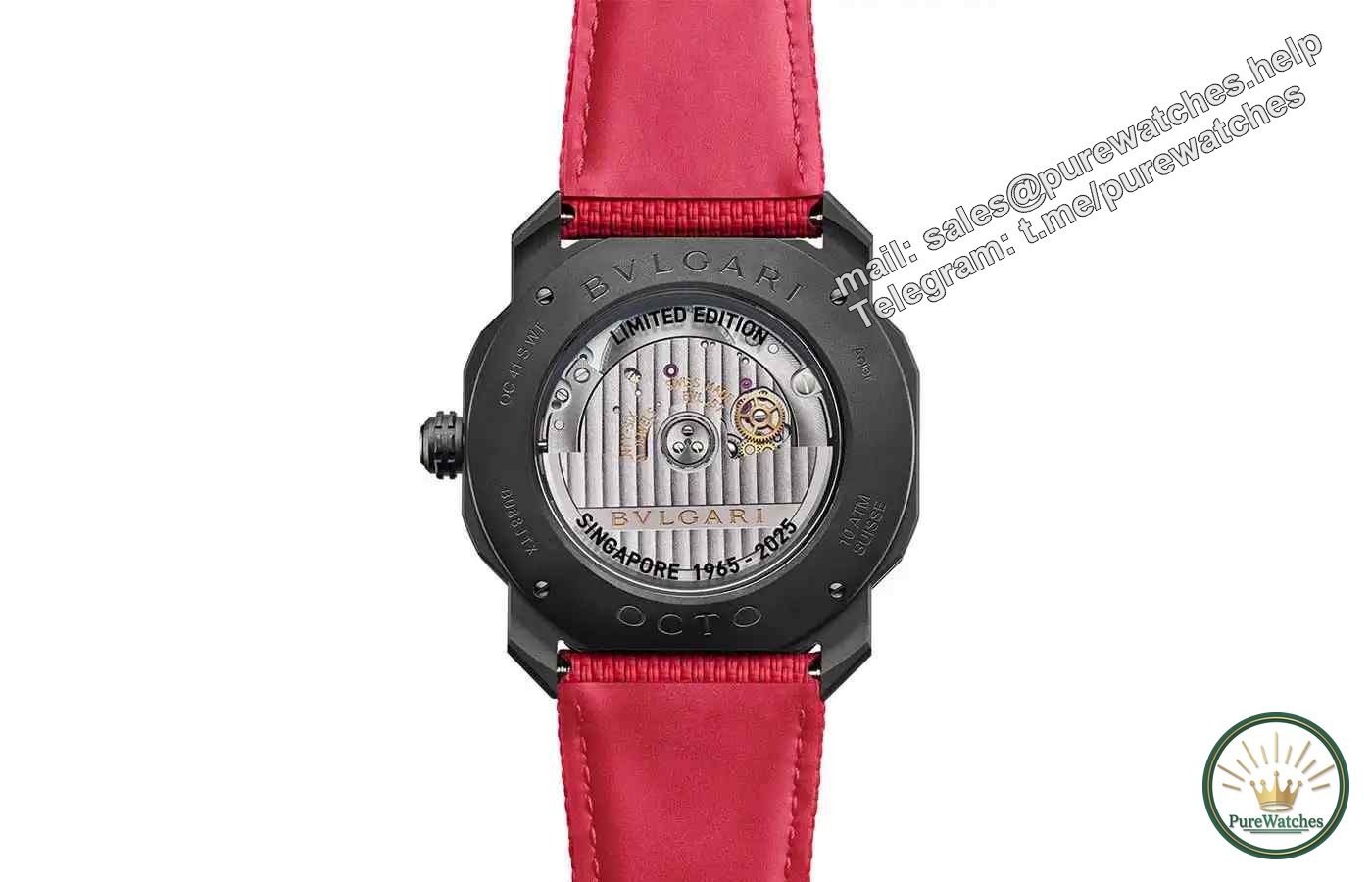 Bvlgari Octo Roma Singapore Limited Edition is launched! A rare collection of 60 pieces, the red and white flag design explodes the bezel!