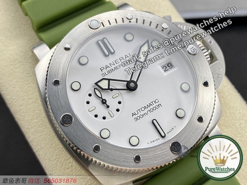 For tough guys only! VS factory Panerai PAM1226 ivory white dial makes a stunning appearance, with the tough guy charm brought by the integrated movement!