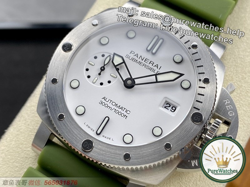 For tough guys only! VS factory Panerai PAM1226 ivory white dial makes a stunning appearance, with the tough guy charm brought by the integrated movement!