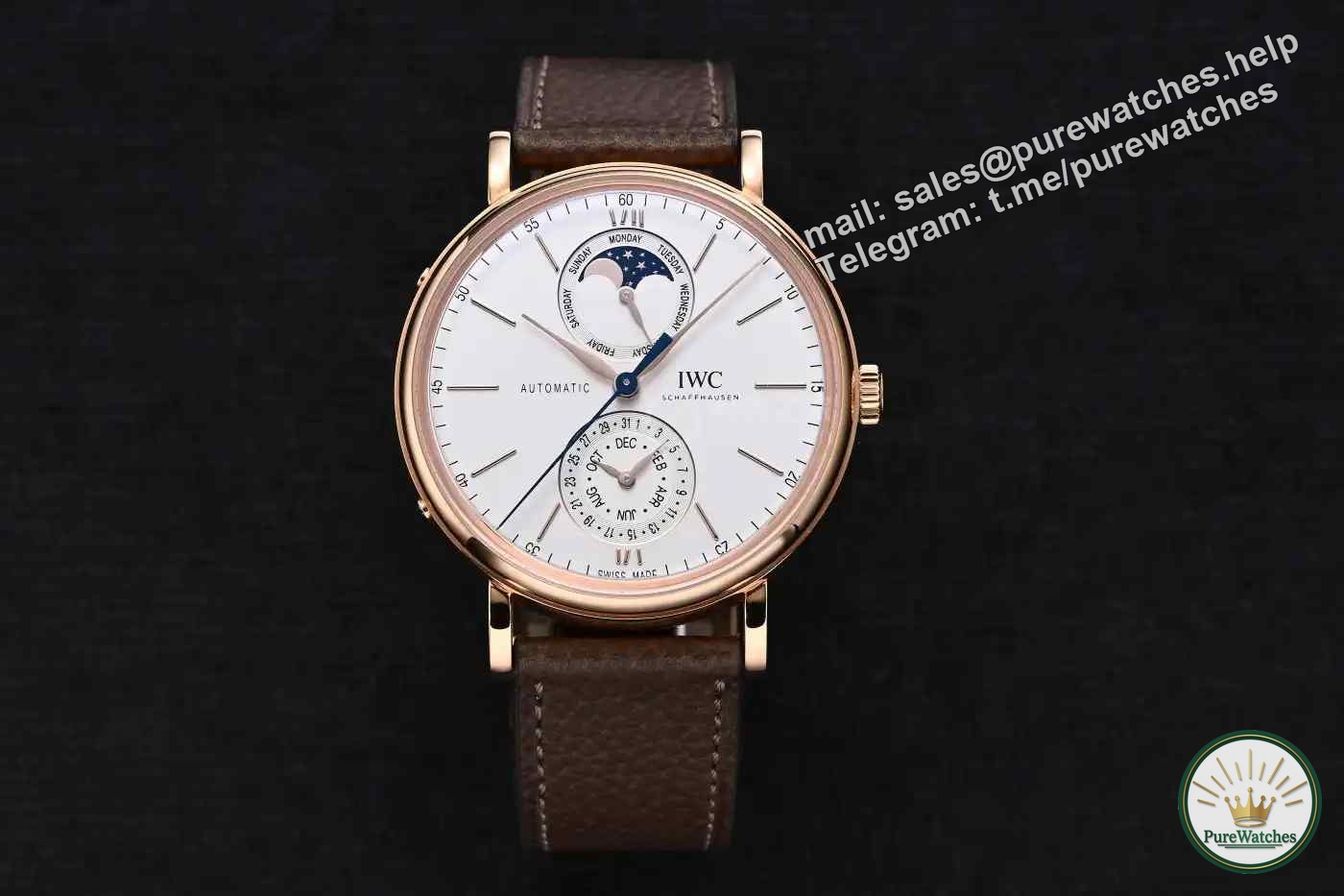 The best formal watch with a budget of 150,000! IWC Portofino full calendar moon phase, a classic that never goes out of style!