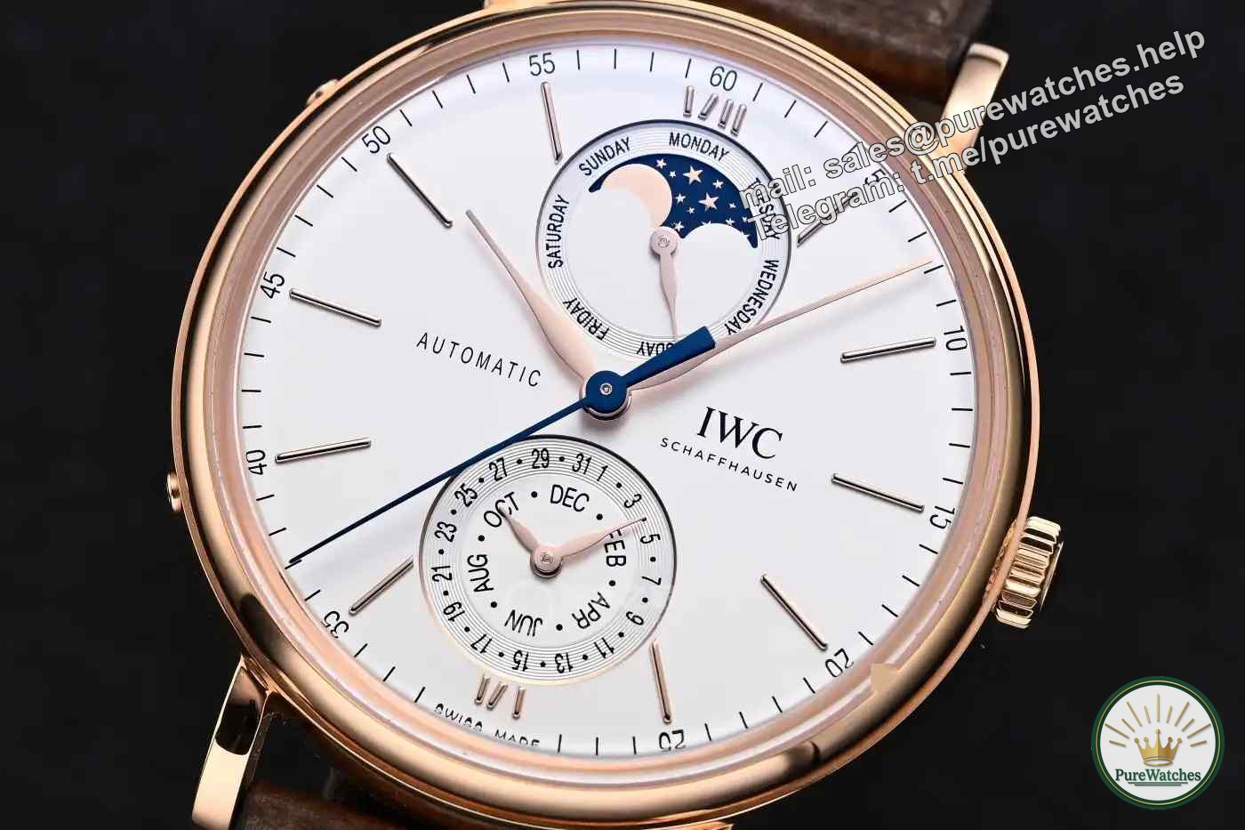 The best formal watch with a budget of 150,000! IWC Portofino full calendar moon phase, a classic that never goes out of style!