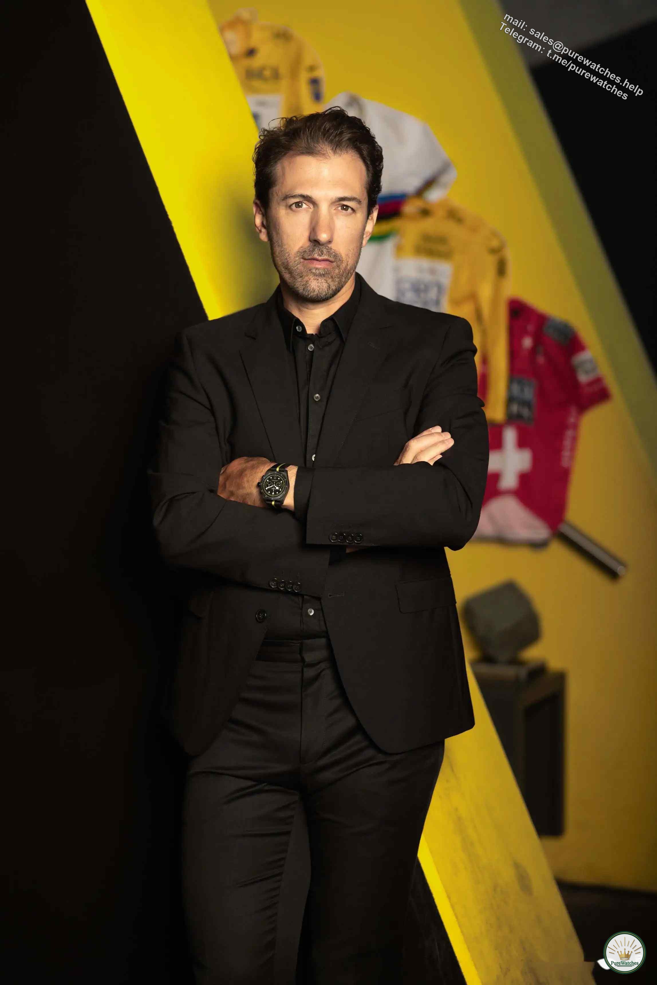 Limited to 300 pieces! Tudor Submarine FXD yellow and black chronograph watch, co-branded with cycling legend Cancellara, available in seconds!