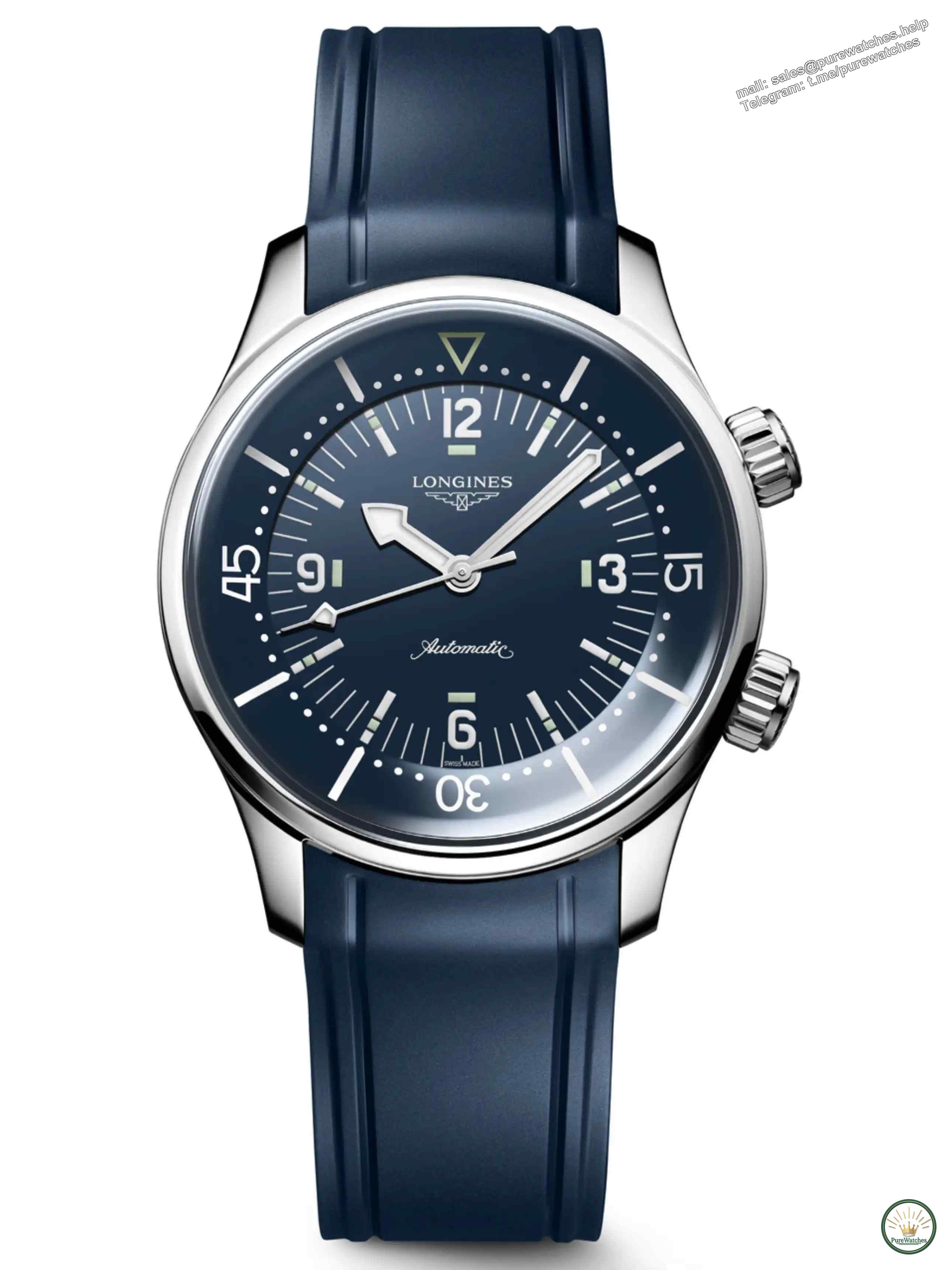 Longines 2025 blockbuster masterpiece! Classic replica diving watch in matte white + blue and black, COSC certified, accurate and durable!