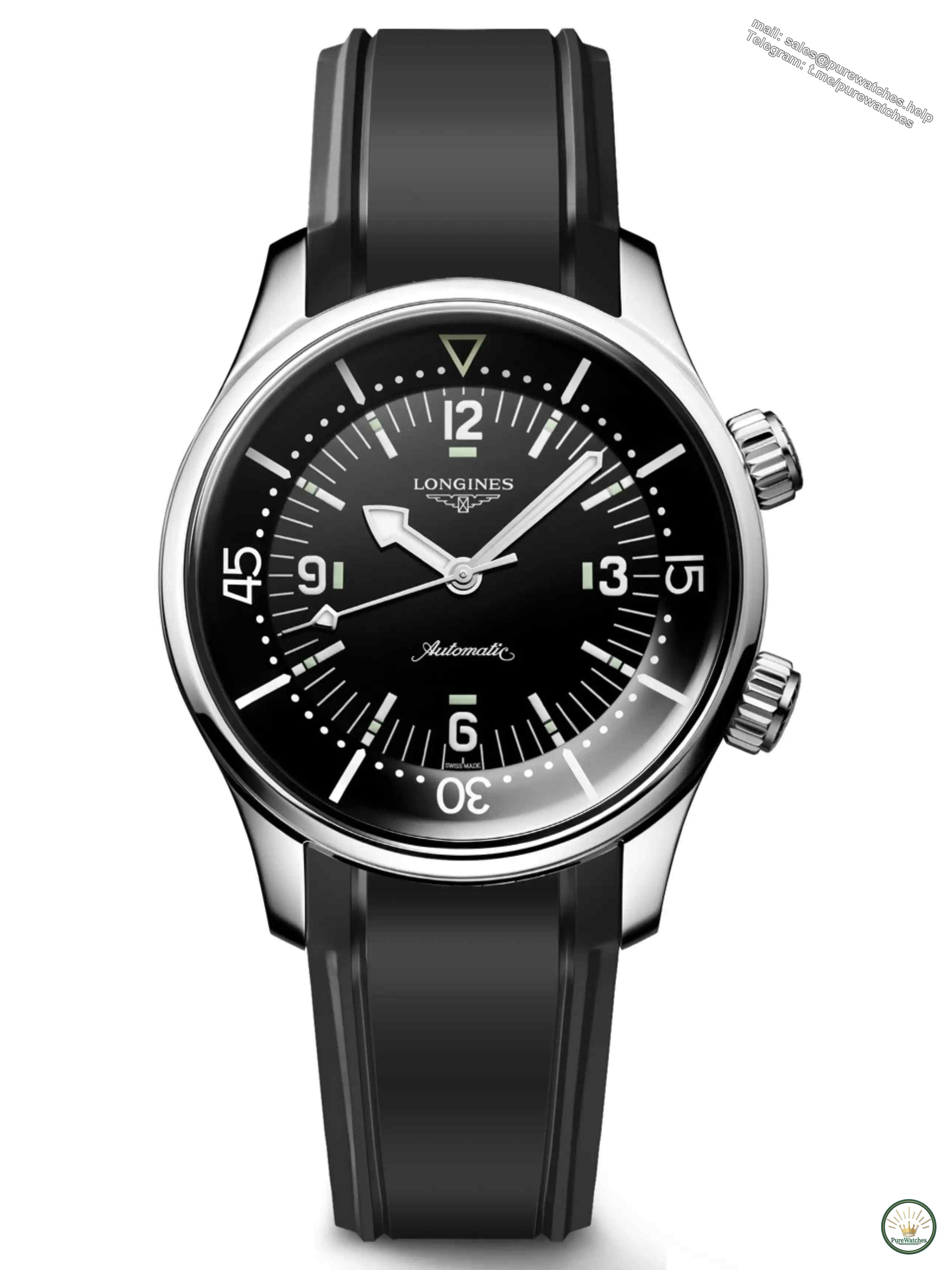 Longines 2025 blockbuster masterpiece! Classic replica diving watch in matte white + blue and black, COSC certified, accurate and durable!