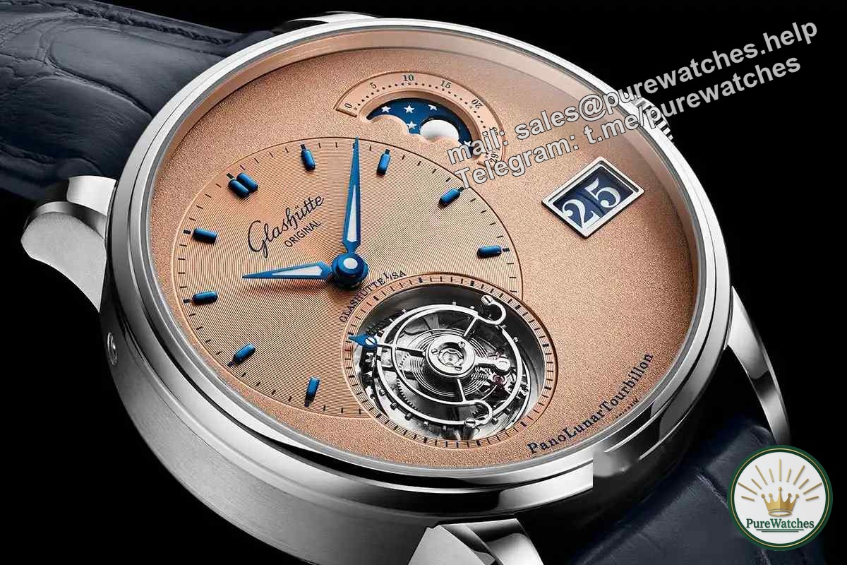 Craft revolution! Glashütte’s 2025 flagship model, flying tourbillon + moon phase large calendar, golden ratio dial is breathtakingly beautiful!