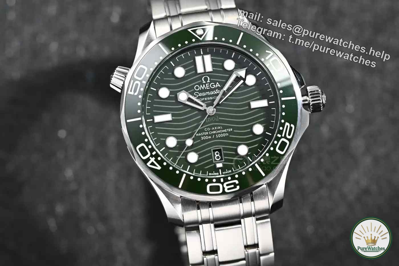 50,000 budget and close your eyes! Omega ‘Green Seamaster’ diving watch, anti-magnetic + ceramic bezel, perfect for summer!