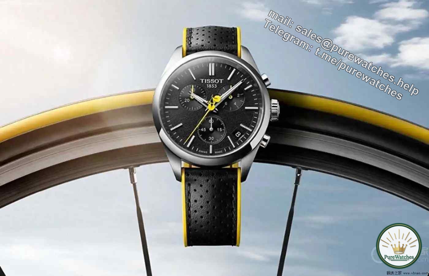 A must-see for cycling parties! Tissot PR100 Tour de France special edition, asphalt dial + yellow needle design is so handsome!