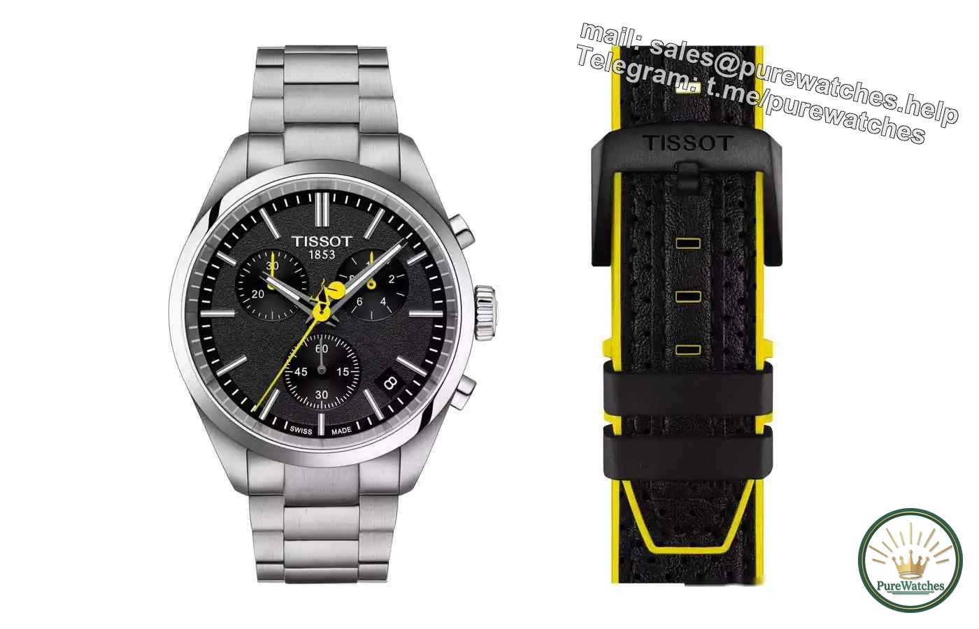 A must-see for cycling parties! Tissot PR100 Tour de France special edition, asphalt dial + yellow needle design is so handsome!