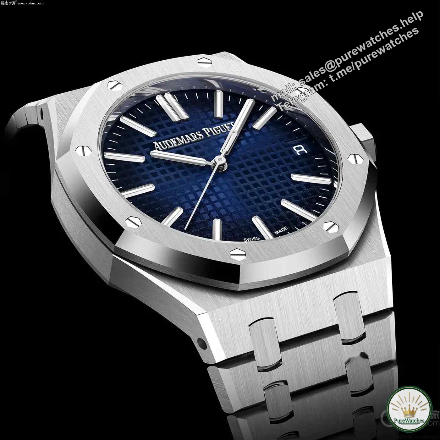 Poisoned at first glance! Audemars Piguet 2023 Royal Oak Smoked Blue Duo is coming: Comparing the automatic model and the chronograph model, you won’t lose money either way!