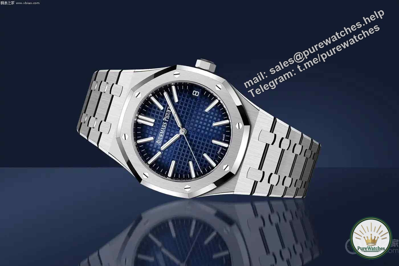 Poisoned at first glance! Audemars Piguet 2023 Royal Oak Smoked Blue Duo is coming: Comparing the automatic model and the chronograph model, you won’t lose money either way!