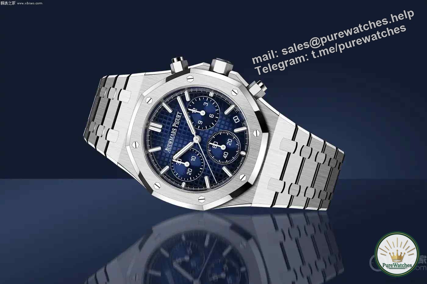 Poisoned at first glance! Audemars Piguet 2023 Royal Oak Smoked Blue Duo is coming: Comparing the automatic model and the chronograph model, you won’t lose money either way!