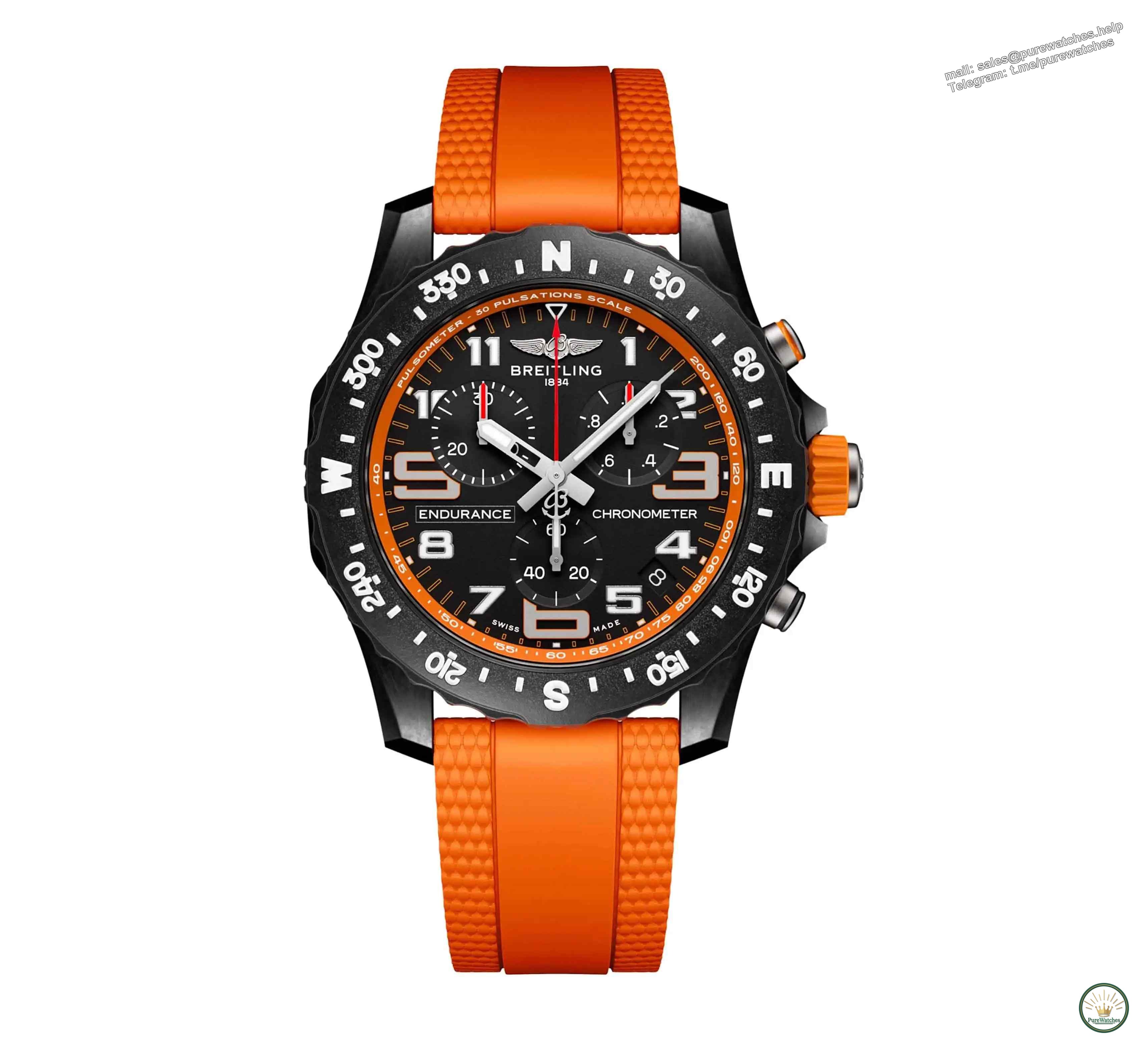 Breitling summer limited edition bombing! Electric orange VS ice blue plate, these fairy color watches will take you from the beach to the nightclub!