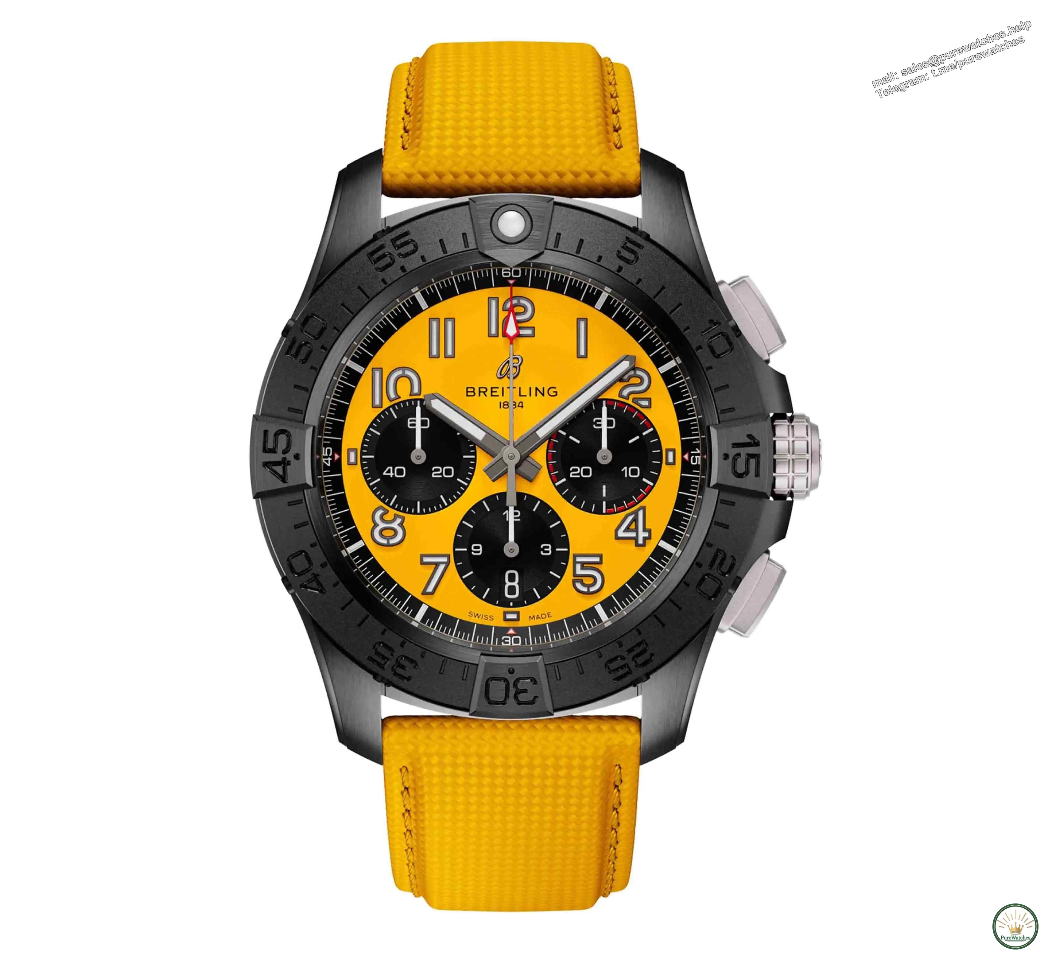 Breitling summer limited edition bombing! Electric orange VS ice blue plate, these fairy color watches will take you from the beach to the nightclub!